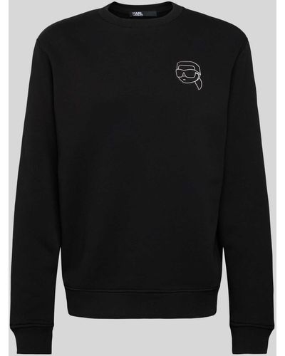 Karl Lagerfeld Sweatshirt mit Motiv-Print - Schwarz