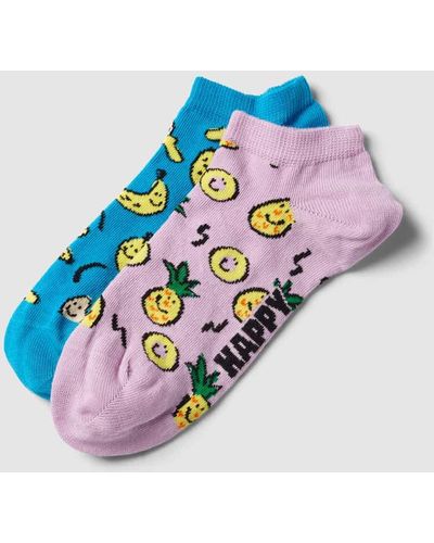 Happy Socks Sneakersocken Modell 'Fruit' im 2er-Pack - Pink