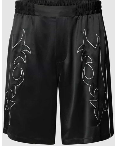 The Kooples Shorts mit Ziernähten - Schwarz