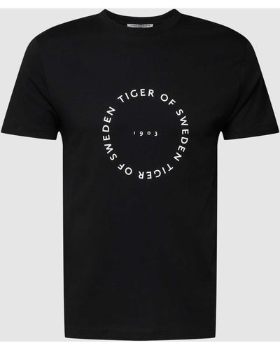 Tiger Of Sweden T-Shirt mit Logo-Print Modell 'DILLAN' - Schwarz