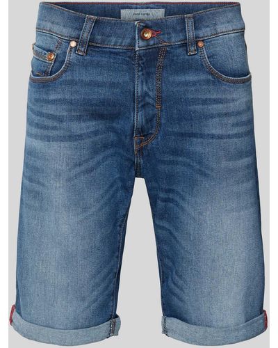 Pierre Cardin Korte Jeans Met Steekzakken - Blauw