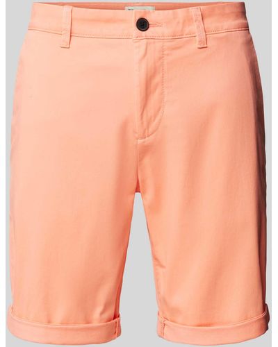 Tom Tailor Slim Fit Chino-Shorts - Orange