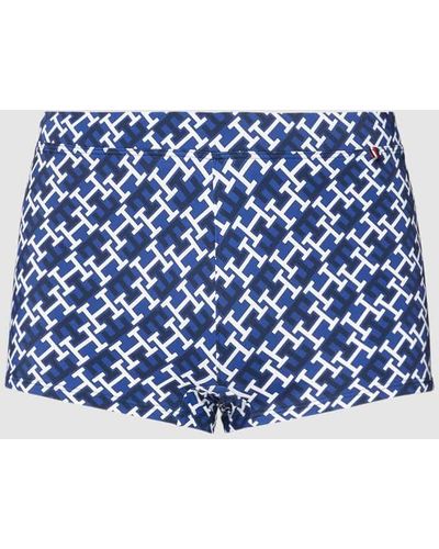 Tommy Hilfiger Trunks mit Label-Print - Blau