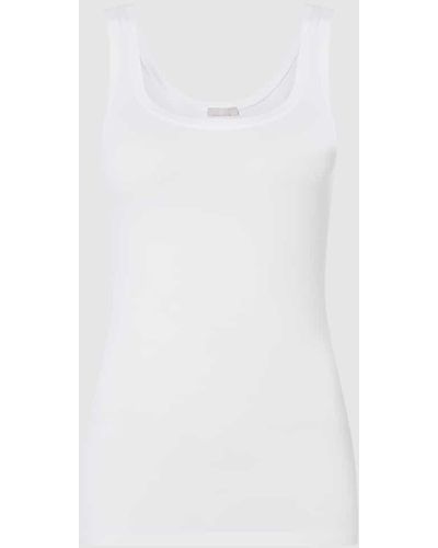 Hanro Unterhemd aus Mikrofaser Modell Touch Feeling - Weiß