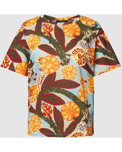 Weekend by Maxmara T-Shirt mit Allover-Muster Modell 'DULA' - Orange