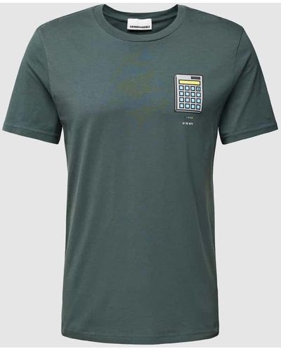 ARMEDANGELS T-Shirt mit Motiv-Print Modell 'JAAMES' - Grün