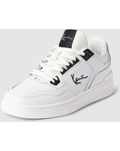 Karlkani Sneaker mit Label-Detail - Weiß