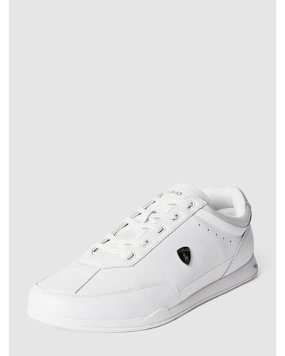 Polo Ralph Lauren Sneakers Met Merkapplicatie - Wit