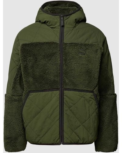 PUMA Sherpa Jacket Met Labelpatch - Groen
