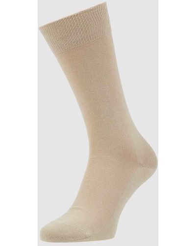 FALKE Socken mit elastischen Rippenbündchen Modell 'Family SO' - Natur
