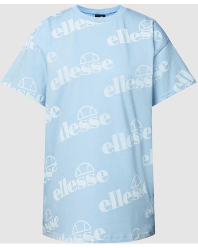 Ellesse Oversized T-shirt Met Ronde Hals - Blauw