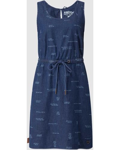 Alife & Kickin Kleid mit Bio-Baumwolle Modell 'Doja' - Blau