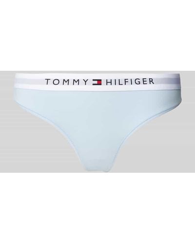 Tommy Hilfiger String mit elastischem Bund und Label-Detail - Weiß