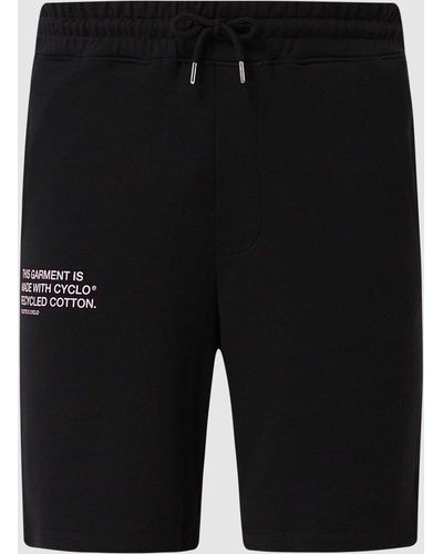 SELECTED Loose Fit Sweatshorts Met Steekzakken, Model 'aaren' - Zwart