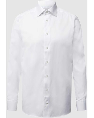 Eton Slim Fit Zakelijk Overhemd Van Twill - Wit