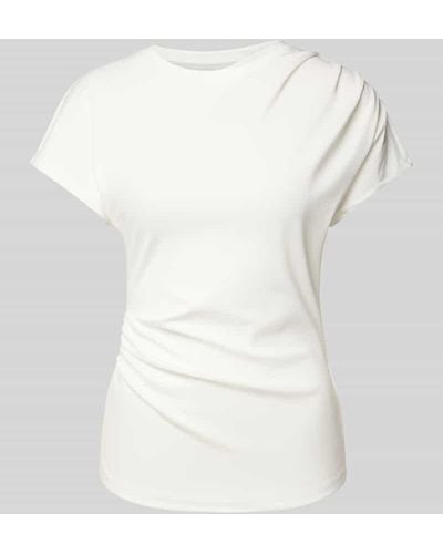Marc Cain T-Shirt mit Raffungen - Weiß
