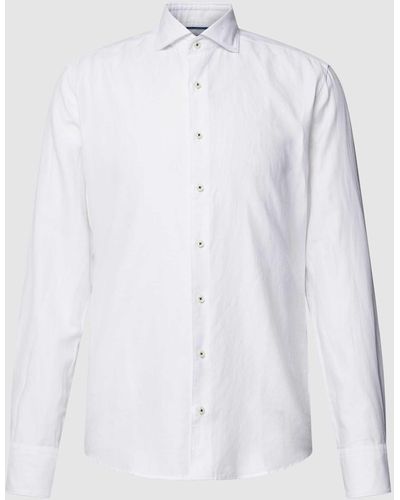 Eterna Zakelijk Overhemd Met Kentkraag - Wit
