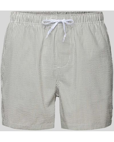 Only & Sons Badehose mit Strukturmuster Modell 'TED' - Grau