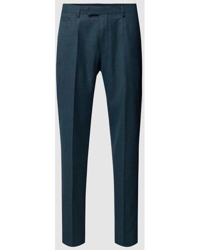 Strellson Slim Fit Anzughose in Melange-Optik Modell 'Kynd' - Blau