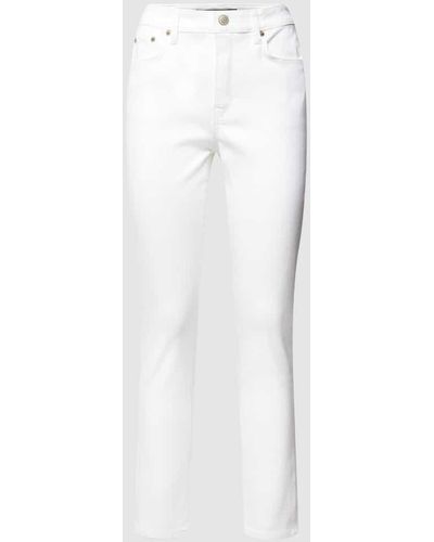 Lauren by Ralph Lauren Skinny Fit High Waist Jeans mit Stretch-Anteil - Weiß