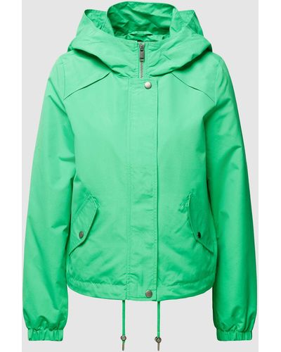 Vero Moda Jacke mit Eingrifftaschen Modell 'SHORT' - Grün