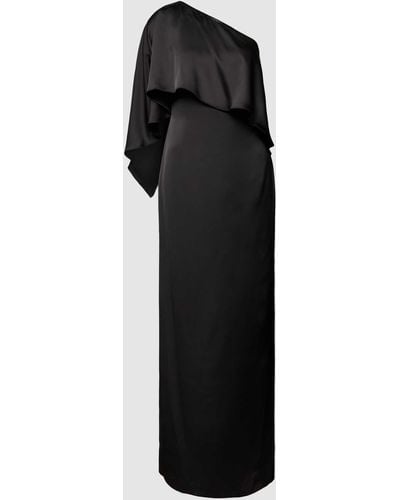 Lauren by Ralph Lauren Abendkleid mit One-Shoulder-Träger Modell 'DIETBALD' - Schwarz