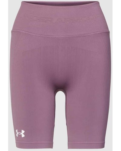 Under Armour Shorts mit Label-Details Modell 'Train' - Lila