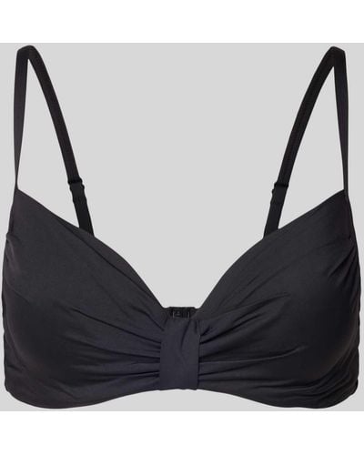 Lascana Plus Size Bikinitop Met Haakjessluiting - Zwart