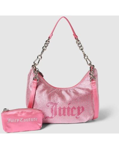 Juicy Couture Hobotas Met All-over Siersteentjes - Roze