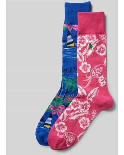 Polo Ralph Lauren Socken mit elastischem Rippenbündchen im 2er-Pack - Pink