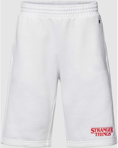 Champion Sweatpants mit Logo-Stitching - x Stranger Things - Weiß