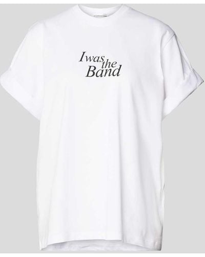 Victoria Beckham T-Shirt aus reiner Bio-Baumwolle - Weiß