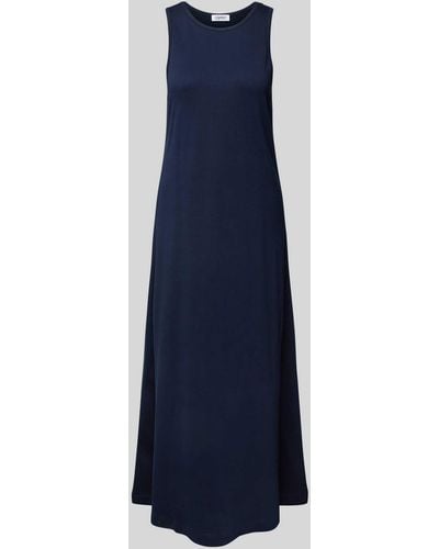 Esprit Midi-jurk Met Ronde Hals - Blauw