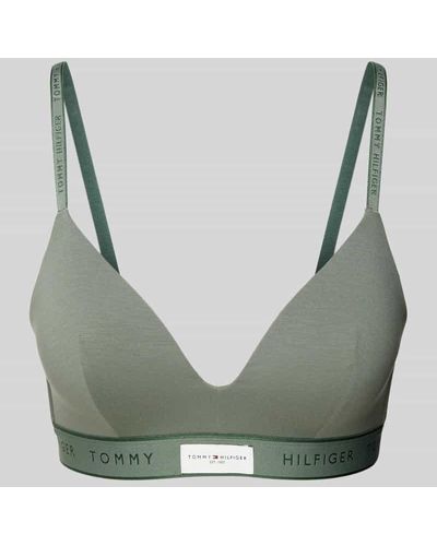 Tommy Hilfiger BH mit elastischem Label-Bund Modell 'LIGHTLY LINED' - Grau