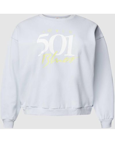 Levi's Plus Size Sweatshirt Met Labelprint, Model 'vintage' - Meerkleurig