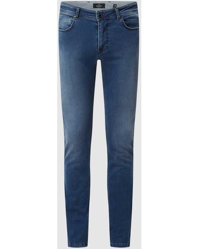 Mason's Slim Fit Jeans Met Stretch - Blauw