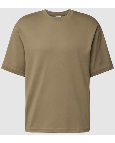 SELECTED Oversized T-Shirt mit überschnittenen Schultern Modell 'OSCAR' - Natur