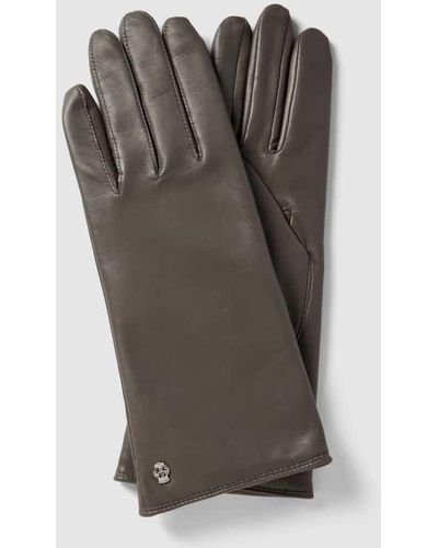 Roeckl Sports Handschuhe aus Leder Modell 'CLASSIC WOOL' - Grau