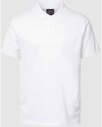 Paul & Shark Poloshirt mit Brusttasche Modell 'PKT JERSEY' - Weiß