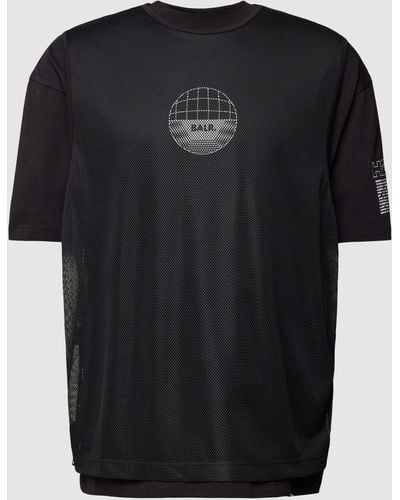 BALR Oversized T-shirt Met Mesh - Zwart