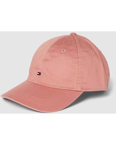 Tommy Hilfiger Cap mit Label-Stitching - Pink