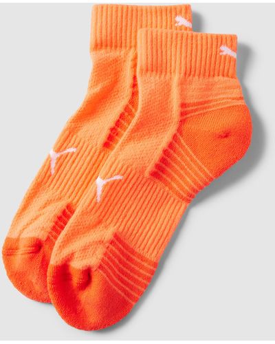 PUMA Socken mit Label-Prints im 2er-Pack - Orange