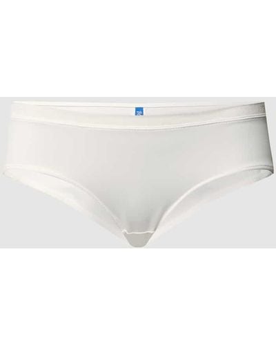 Ralph Lauren Blue Label PLUS SIZE Panty aus Mikrofaser Modell 'Andalucia' - Weiß