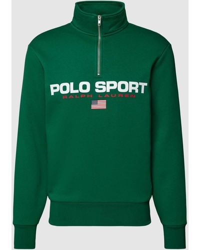 Polo Ralph Lauren Troyer mit Label-Print - Grün