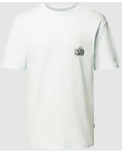 Jack & Jones T-Shirt mit Motiv-Print Modell 'LAFAYETTE' - Weiß