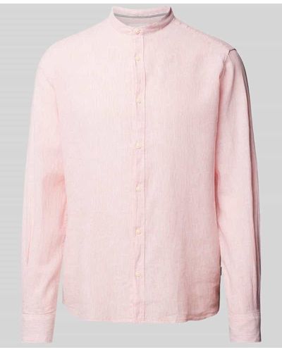 S.oliver Regular Fit Freizeithemd mit fein strukturiertem Muster - Pink