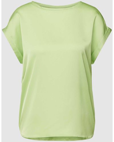 Vila T-shirt Met Vaste Mouwomslagen - Groen