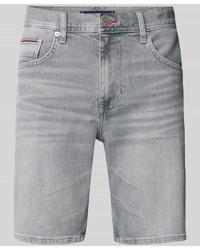 Tommy Hilfiger Jeansshorts mit 5-Pocket-Design - Grau