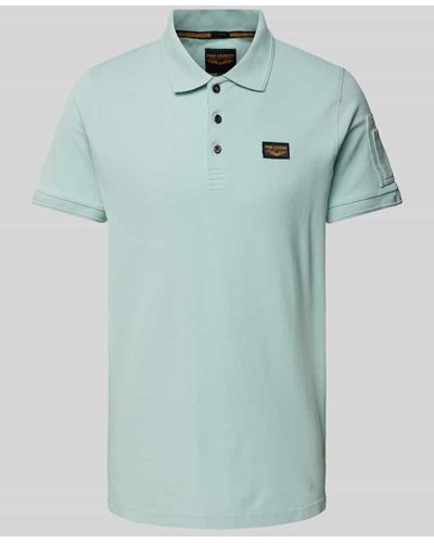 PME LEGEND Poloshirt mit Label-Stitching - Grün