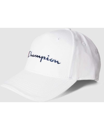 Champion Cap mit Label-Schriftzug - Weiß